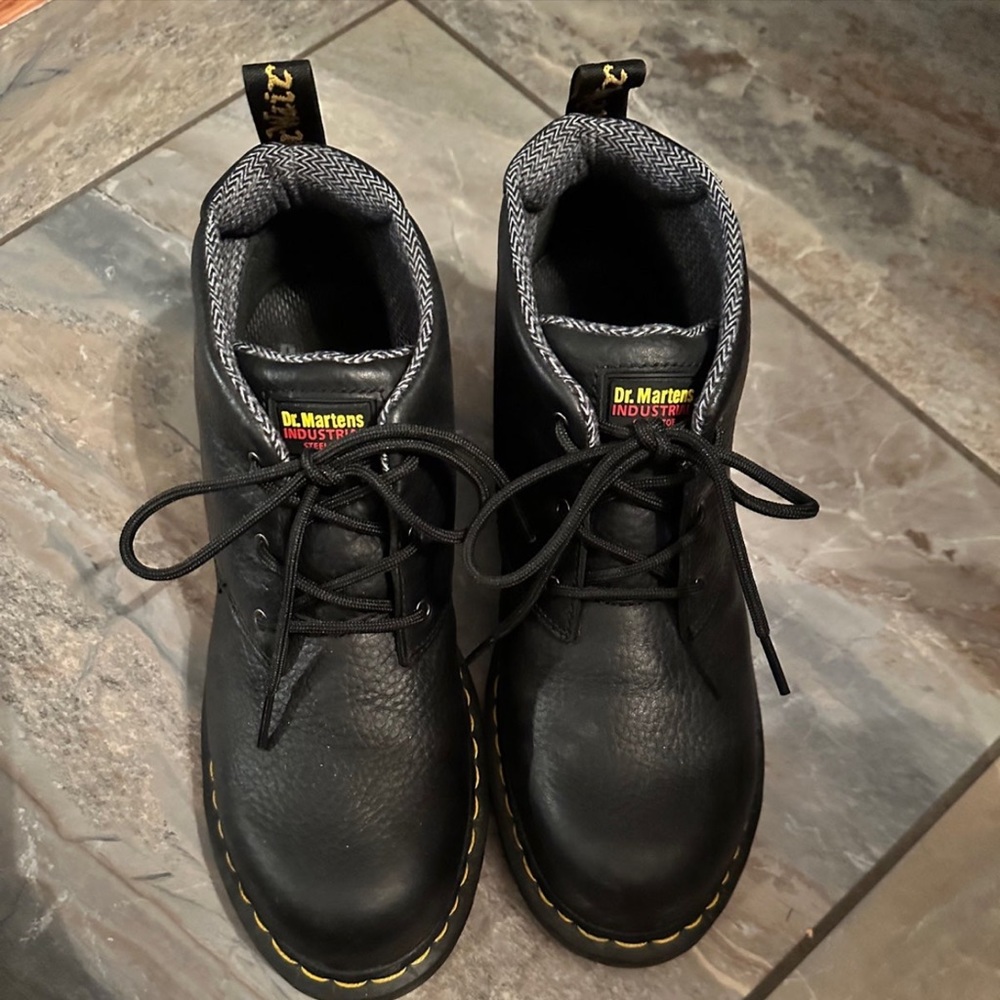 Dr. Martens steel toed safety shoes